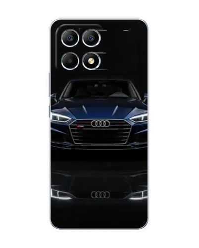 Чехол для Xiaomi POCO F6 с картинкой «Audi — ночное отражение» Чехол для Xiaomi POCO F6 с картинкой «Audi — ночное отражение»