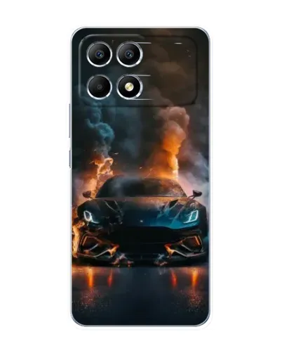 Чохол для Xiaomi POCO F6 з картинкою «Lamborghini димна естетика» Чохол для Xiaomi POCO F6 з картинкою «Lamborghini димна естетика»