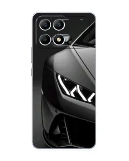 Чохол для Xiaomi POCO F6 з картинкою «Lamborghini фари деталізація»