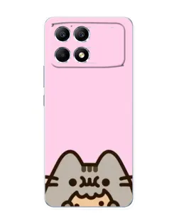 Чехол для Xiaomi POCO F6 с картинкой «Pusheen и печенье» Чехол для Xiaomi POCO F6 с картинкой «Pusheen и печенье»