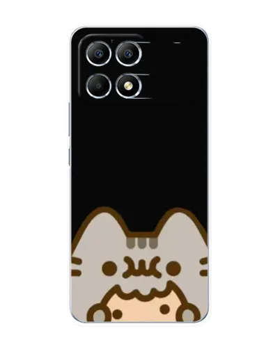 Чехол для Xiaomi POCO F6 с картинкой «Пушин на черном» Чехол для Xiaomi POCO F6 с картинкой «Пушин на черном»