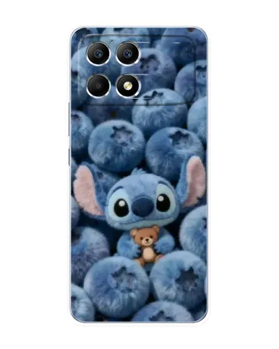 Чехол для Xiaomi POCO F6 с картинкой «Стич и голубика» Чехол для Xiaomi POCO F6 с картинкой «Стич и голубика»