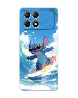 Чехол для Xiaomi POCO F6 с картинкой «Стич на волне» Чехол для Xiaomi POCO F6 с картинкой «Стич на волне»