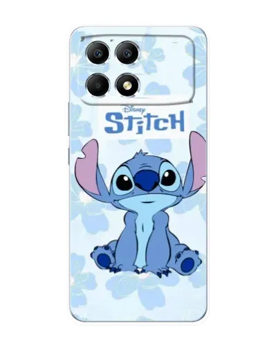 Чехол для Xiaomi POCO F6 с картинкой «Stitch среди цветов» Чехол для Xiaomi POCO F6 с картинкой «Stitch среди цветов»