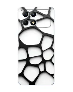 Чехол для Xiaomi POCO F6 с картинкой «Белая объемная сетка» Чехол для Xiaomi POCO F6 с картинкой «Белая объемная сетка»