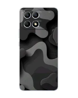 Чохол для Xiaomi POCO F6 з картинкою «Темний абстрактний камуфляж»