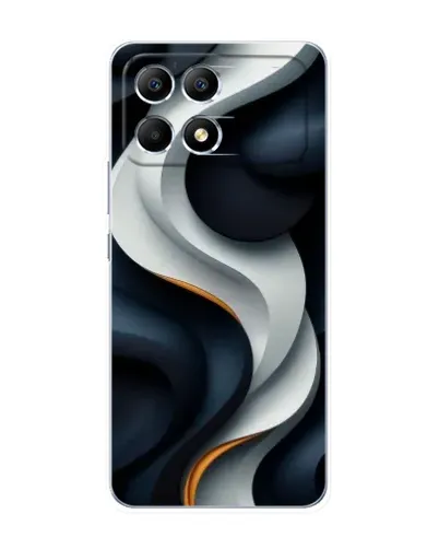 Чохол для Xiaomi POCO F6 з картинкою «Об'ємні чорно-білі стрічки» Чохол для Xiaomi POCO F6 з картинкою «Об'ємні чорно-білі стрічки»