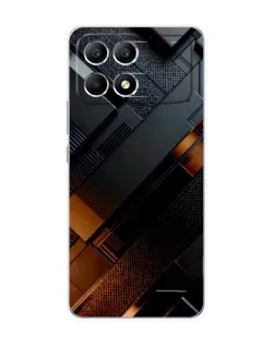 Чохол для Xiaomi POCO F6 з картинкою «Чорні геометричні блоки»
