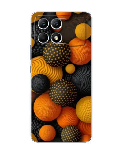 Чохол для Xiaomi POCO F6 з картинкою «Об'ємні помаранчеві сфери» Чохол для Xiaomi POCO F6 з картинкою «Об'ємні помаранчеві сфери»
