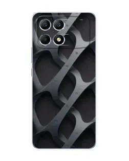 Чохол для Xiaomi POCO F6 з картинкою «Об'ємне сіре плетіння»
