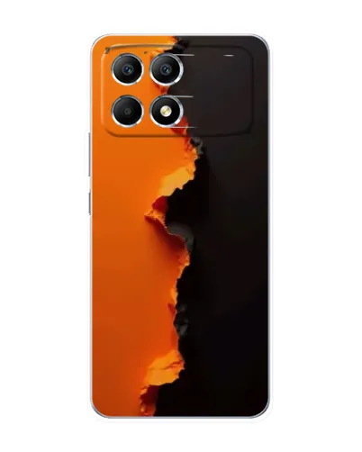 Чохол для Xiaomi POCO F6 з картинкою «Помаранчевий розлом» Чохол для Xiaomi POCO F6 з картинкою «Помаранчевий розлом»