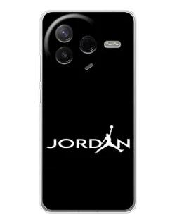 Чехол для Xiaomi POCO F7 Pro с картинкой «Jordan White Logo»