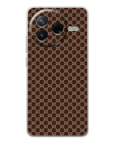 Чехол для Xiaomi POCO F7 Pro с картинкой «Gucci — шоколадная сетка» Чехол для Xiaomi POCO F7 Pro с картинкой «Gucci — шоколадная сетка»