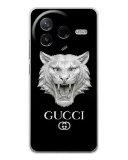 Чехол для Xiaomi POCO F7 Pro с картинкой «Gucci — серебряный лев» Чехол для Xiaomi POCO F7 Pro с картинкой «Gucci — серебряный лев»