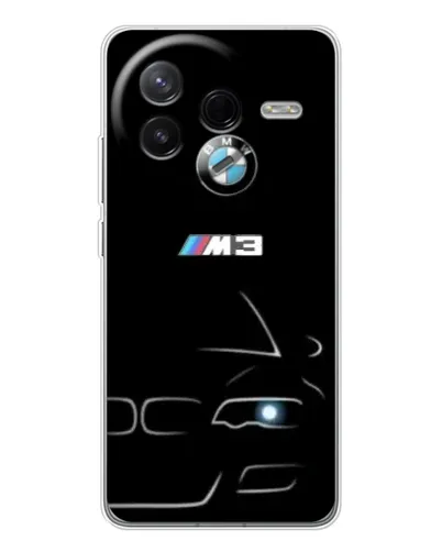 Чехол для Xiaomi POCO F7 Pro с картинкой «Минималистичный принт BMW M3»