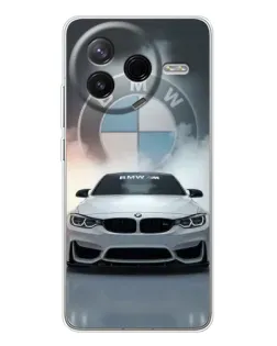 Чехол для Xiaomi POCO F7 Pro с картинкой «BMW в белом дыму» Чехол для Xiaomi POCO F7 Pro с картинкой «BMW в белом дыму»