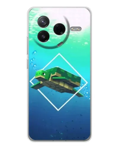 Чехол для Xiaomi POCO F7 Pro с картинкой «Черепаха Minecraft» Чехол для Xiaomi POCO F7 Pro с картинкой «Черепаха Minecraft»