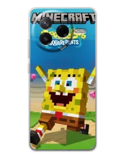 Чехол для Xiaomi POCO F7 Pro с картинкой «Губка Боб Minecraft» Чехол для Xiaomi POCO F7 Pro с картинкой «Губка Боб Minecraft»