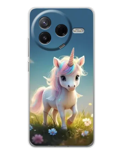 Чехол для Xiaomi POCO F7 Pro с картинкой «Единорог на поляне» Чехол для Xiaomi POCO F7 Pro с картинкой «Единорог на поляне»