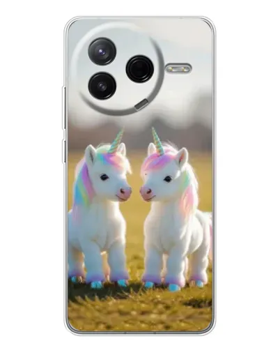 Чехол для Xiaomi POCO F7 Pro с картинкой «Пара единорогов» Чехол для Xiaomi POCO F7 Pro с картинкой «Пара единорогов»