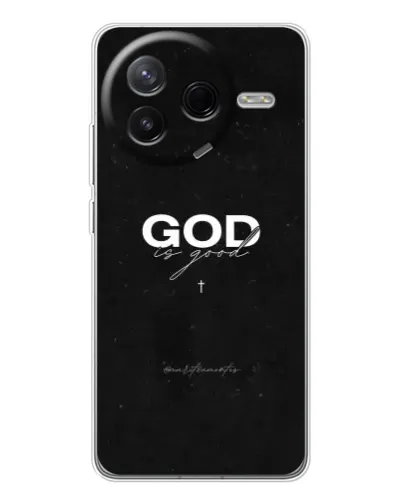 Чехол для Xiaomi POCO F7 Pro с картинкой «GOD — Бог над всем»