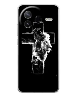 Чехол для Xiaomi POCO F7 Pro с картинкой «Сияющий крест Jesus»