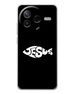 Чехол для Xiaomi POCO F7 Pro с картинкой «Рыба Jesus»