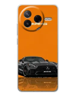Чехол для Xiaomi POCO F7 Pro с картинкой «Оранжевый Mercedes AMG»