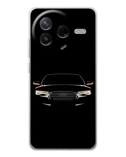 Чехол для Xiaomi POCO F7 Pro с картинкой «Audi — ночной контур» Чехол для Xiaomi POCO F7 Pro с картинкой «Audi — ночной контур»