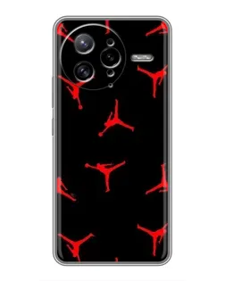 Чехол для Xiaomi POCO F7 Ultra с картинкой «Jordan Red Pattern»