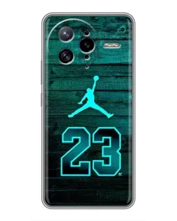 Чехол для Xiaomi POCO F7 Ultra с картинкой «Jordan Cyan 23»