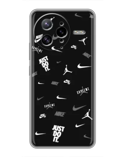 Чехол для Xiaomi POCO F7 Ultra с картинкой «Nike Black Pattern»