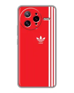 Чехол для Xiaomi POCO F7 Ultra с картинкой «Красный минимализм Adidas»