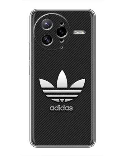 Чехол для Xiaomi POCO F7 Ultra с картинкой «Adidas Карбоновая текстура»