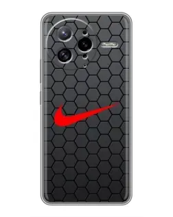 Чехол для Xiaomi POCO F7 Ultra с картинкой «Nike — карбоновая сетка»