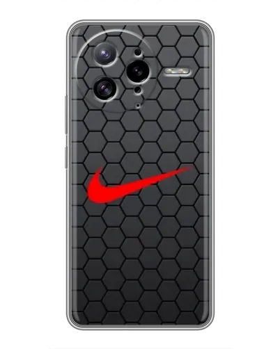 Чехол для Xiaomi POCO F7 Ultra с картинкой «Nike — карбоновая сетка»