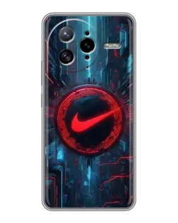 Чехол для Xiaomi POCO F7 Ultra с картинкой «Техногенный стиль Nike»