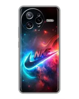 Чехол для Xiaomi POCO F7 Ultra с картинкой «Огненный логотип Nike»