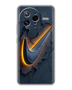 Чехол для Xiaomi POCO F7 Ultra с картинкой «Объемный логотип Найк»