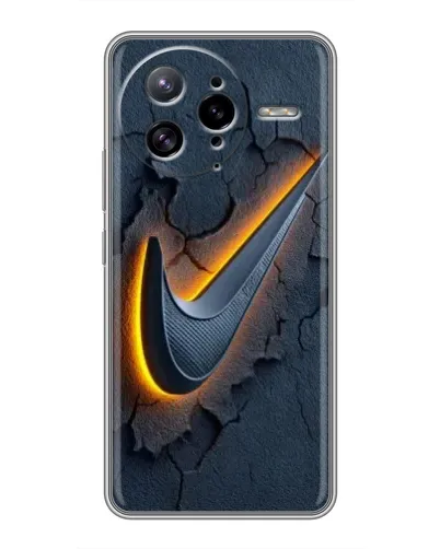 Чехол для Xiaomi POCO F7 Ultra с картинкой «Объемный логотип Найк»