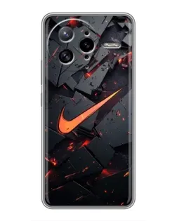 Чехол для Xiaomi POCO F7 Ultra с картинкой «Nike — эффект разломов»