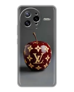 Чехол для Xiaomi POCO F7 Ultra с картинкой «Красное яблоко LV»