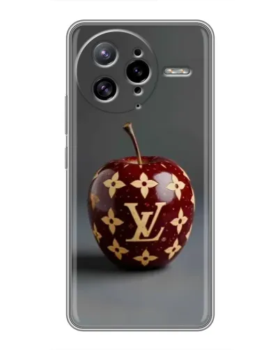 Чехол для Xiaomi POCO F7 Ultra с картинкой «Красное яблоко LV»