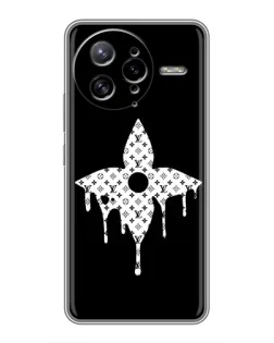 Чехол для Xiaomi POCO F7 Ultra с картинкой «Цветочная монограмма»