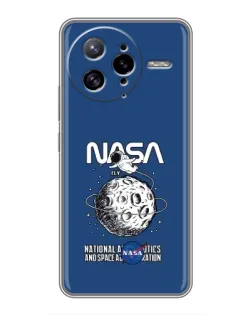Чехол для Xiaomi POCO F7 Ultra с картинкой «NASA — лунная миссия»