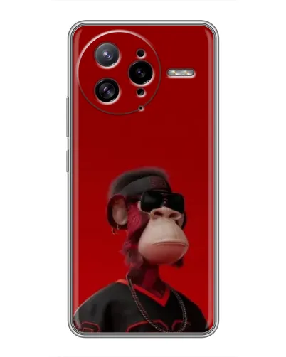 Чехол для Xiaomi POCO F7 Ultra с картинкой «Bored Ape в красном»