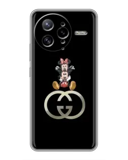 Чохол для Xiaomi POCO F7 Ultra з картинкою «Мінні Маус на лого»