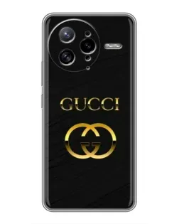 Чохол для Xiaomi POCO F7 Ultra з картинкою «Золотий логотип Gucci»