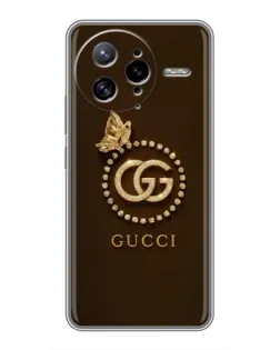 Чохол для Xiaomi POCO F7 Ultra з картинкою «Gucci — золотий метелик»