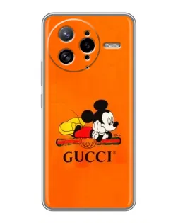 Чохол для Xiaomi POCO F7 Ultra з картинкою «Міккі Маус Gucci — помаранч»